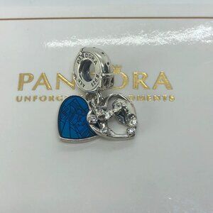 ✨🔥Pandora Disney Lady and the Tramp Heart Dangle Charm